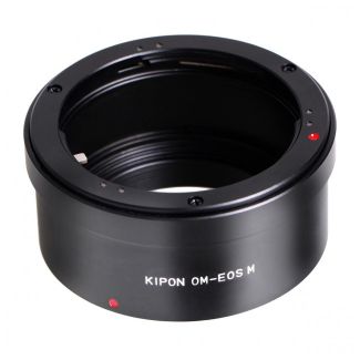 KIPON adapter voor Olympus OM lens op een Canon EOS M mount camera